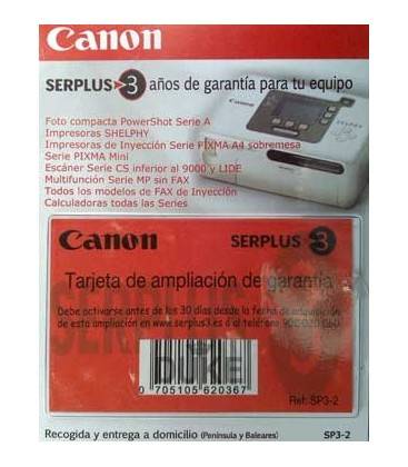 CANON  GARANTIA 3 AÑOS POWERSHOT SERIE A/IMPRES. SELPHY/INYEC. (SP3-2)