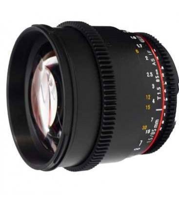 SAMYANG 85mm T1.5 V-DSLR II PARA NIKON