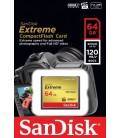 SANDISK COMPACT FLASH  EXTREME 64GB 120MB/s