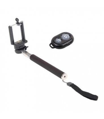 Selfie Kit Monopod Y Disparador Bluetooth Negro