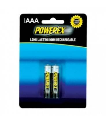 POWEREX PACK 2 BATERIAS RECARGABLES AAA NiMH 1,2v 1000mAh