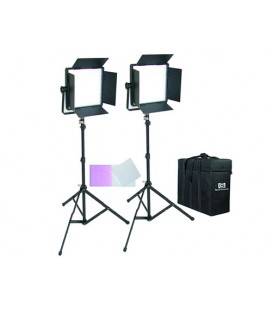 CROMALITE KIT 2 PANEL LED CN-600SA WITH FINS LIGHT DAY + SUITCASE