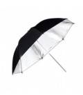 PHOTTIX PARAPLUIE RÉFLECTEUR EXT. NOIR INT. ARGENT 101CM 