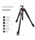 MANFROTTO TRIPODE CON ROTULA MK055 PRO3 -BHQ2