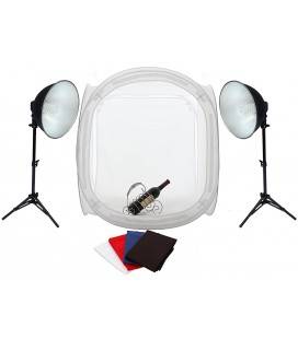 Fotima Kit Mini Studio 60X60 + 2 Lights 36W