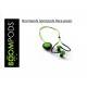 Boompods Sportspods Race Earphones - Green Bluetooth Control/Clip