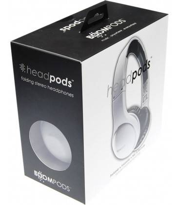 Boompods Auricolare Headpod Mifi Bianco Con Microfono E Custodia