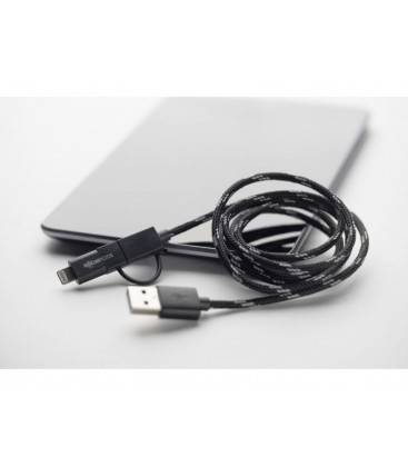 Boompods Duo Braided Cable 1M Lightning/Micro USB to USB