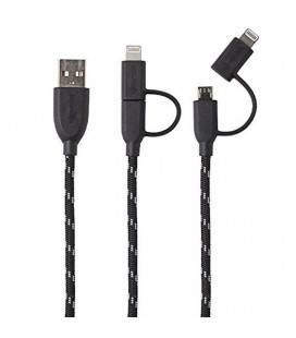 Boompods Kabel Duo Geflochten 1M Lightning/Micro USB zu USB