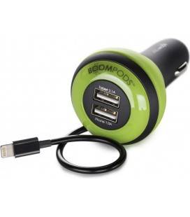 Boompods Apple Autoladegerät 2 USB Grün