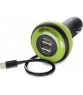 BOOMPODS CHARGEUR DE VOITURE APPLE 2 USB VERT USB