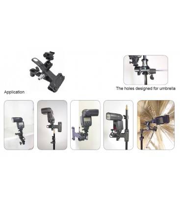 Kupo Abazadera Kcp-390 (Morsetto a Molla per Flash Fuori Camera)