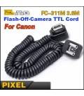 PIXEL  FC-311/S E-TTL EXTENSIBLE CABLE FOR FLASH CANON 3.6M