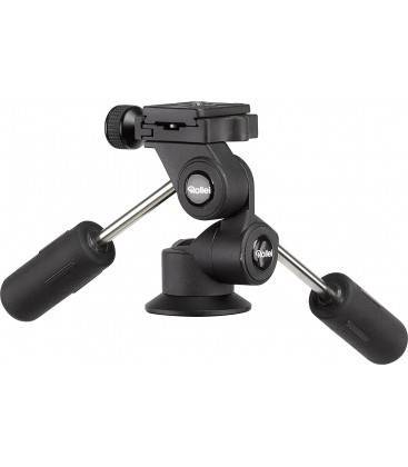 Rollei ROTULA ROCK ROCK SOLID 3-WAY M BLACK ALUMINIUM 3D 2 HANDS