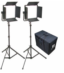 Nanguang Led Cn-1200Csa Bicolor With Barn Doors (Kit With 2 Led Panels)