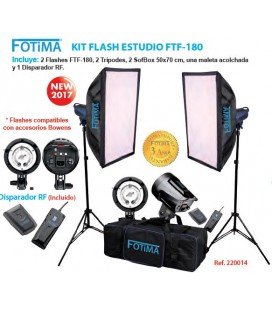 Fotima Ftf-180 - Kit de Flash de Estúdio 2X180W