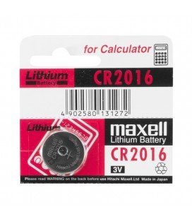 PILE DE BOUTONS MAXELL CR2016