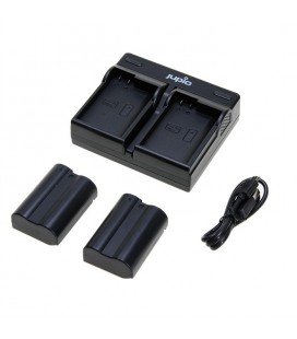 jJUPIO KIT CARGADOR DUAL USB + 2 BATERIAS EN-EL14A 1100MAH (CNI1003) JUPIOZoom  KIT CARGADOR DUAL USB + 2 BATERIAS EN-EL14A 