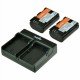 Jupio Dual USB Charger Kit + 2 LP-E6 Batteries (Cca1002)