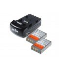 JUPIO USB-LADEKIT + 2 PS-BLS5/PS-BLS50 BATTERIEN 