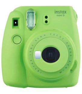 FUJIFILM  INSTAX MINI 9 + 10 PHOTOS + ORIGINAL COVER -LIMA GREEN