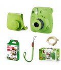 FUJIFILM  INSTAX MINI 9 + 10 FOTOS + FUNDA ORIGINAL -LIMA VERDE