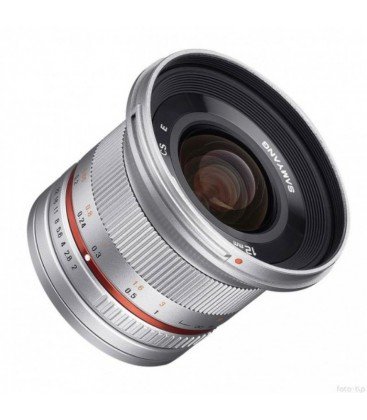 SAMYANG 12mm f/2.0 NCS CS - SONY PLATEADO