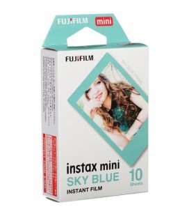 Fujifilm Instax Mini Film Instantané - 10 Photos Cadre Bleu