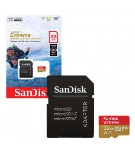 SANDISK  MICR SDHC EXTREME  32 GB 100M/BS