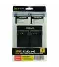 ZEAR KIT CANON  2 PILES LP-E17 + DOUBLE CHARGEUR USB