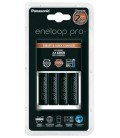 CHARGEUR PANASONIC + 4 BATTERIES AA ENELOOP - BQ-CC55E PRO