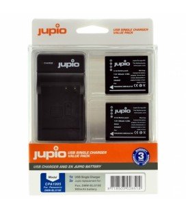 JUPIO 2 BATTERIE DMW-BLG10 + CARICABATTERIE USBKIT CPA1007