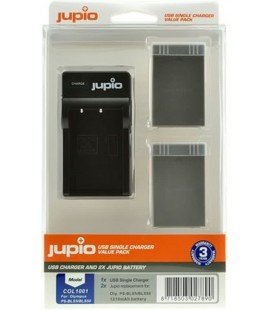 JUPIO 2 OYLMPUS BATTERIEN BLS-5/PS-BLS50 + USB-LADEGERÄT 