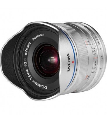 LAOWA 7,5MM F/2 MFT - VERSIONE ULTRA LEGGERA -ARGENTO