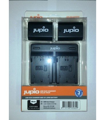 JUPIO NP-FZ100 2 BATTERIEN + DUALES USB-LADEGERÄT 