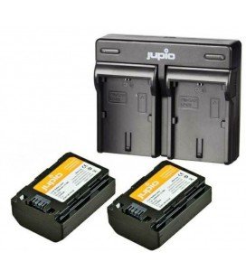 JUPIO NP-FZ100 2 BATTERIE + DOPPIO CARICABATTERIE USB 