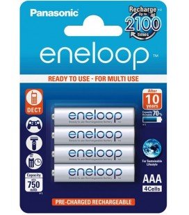 SANYO ENELOOP BLISTER 4 PILAS RECARGABLES AAA/750mA.