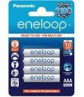 PANASONIC ENELOOP BLISTER 4 piles rechargeables AAA/750mA.