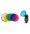 GODOX AD-S11 KIT DE FILTROS DE COLORES CON GRID PARA AD360II, AD360 y AD180