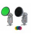 GODOX AD-S11 KIT DE FILTROS DE COLORES CON GRID PARA AD360II, AD360 y AD180