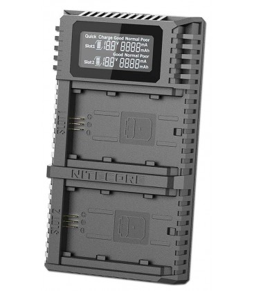 NITECORE USN4 PRO CARGADOR SONY NP-FZ100 DUAL (2 BATERIAS 1 USB)