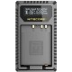 NITECORE FX1 LADEGERÄT FUJIFILM NP-FW126 DUAL (2 BATTERIEN 1 USB)