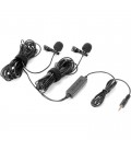 Saramonic LAVMICRO 2m double head lavalier microphone