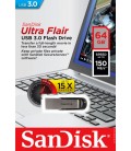 SANDISK ULTRA FLAIR 64GB USB 3.0 PENDRIVE