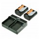 JUPIO DUAL CHARGER + 2 LP-E6N KIT REF. CCA1004