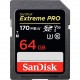 SCHEDA SANDISK EXTREME PRO SDXC 64 GB 170MB/S