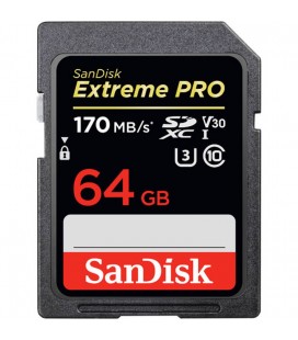 SANDISK CARTÃO EXTREME PRO 64 GB 170MB/S