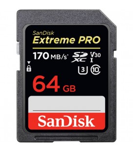 SANDISK TARJETA EXTREME PRO 64 GB 170MB/S