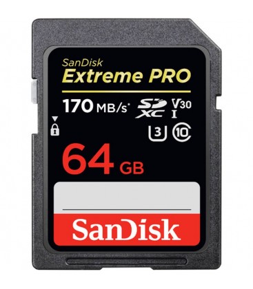 SANDISK TARJETA EXTREME PRO SDXC 64 GB 170MB/S