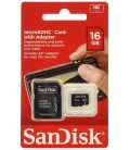 SANDISK MICRO SD 16GB +ADAPTADOR